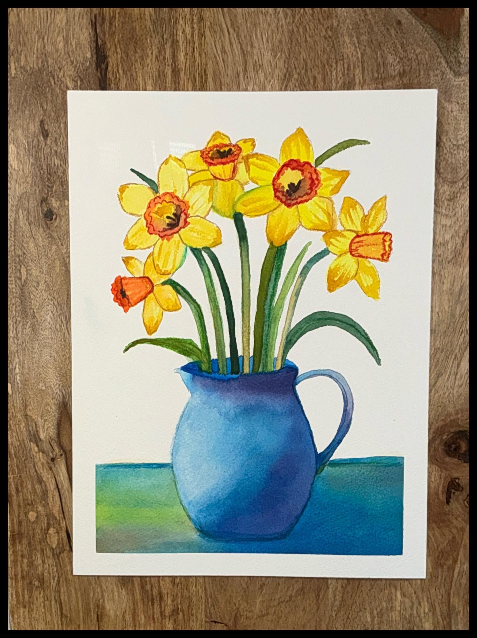 Daffodils in Pitcher - student project