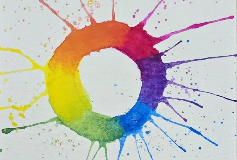 Watercolour wheel