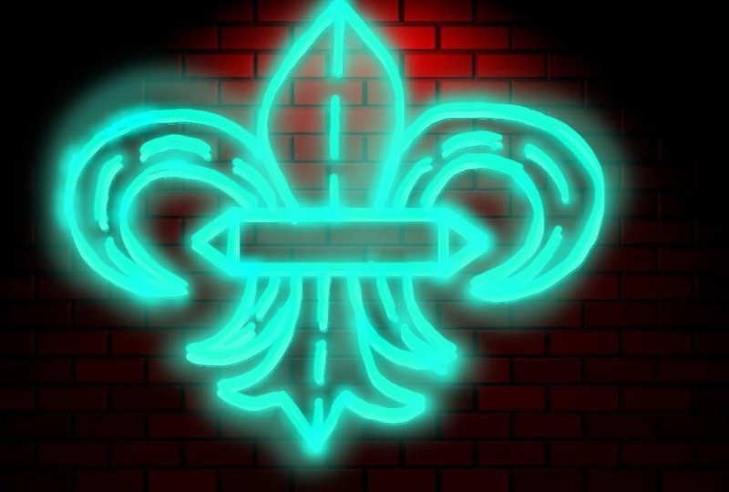 Neon Art - Fleur-de-lis