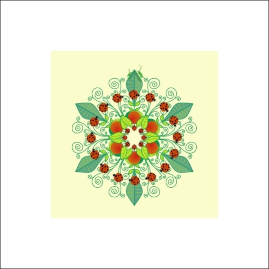 Spring apples mandala