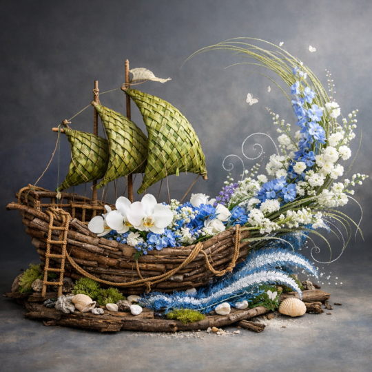 Ship design for Floral arrangement