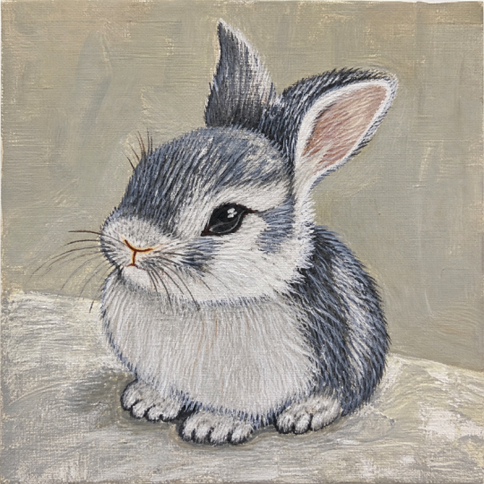Acrylic Painting : Learn How To Paint Cute Little Bunny | Mohini Sinha ...