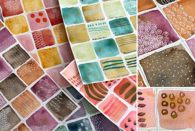 Watercolor Mark-Making: Create a Beautiful Patterned Reference Library