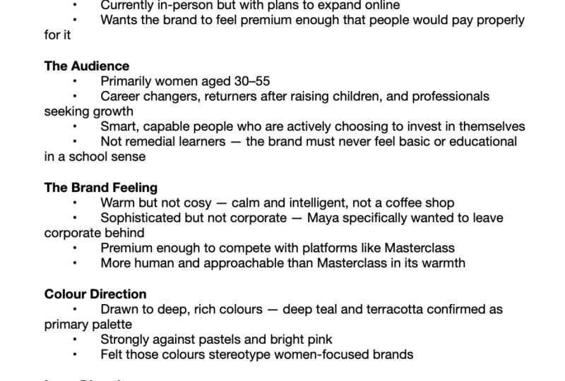 Brand guidelines for a hypothetical launch of  a Adult learning centre.