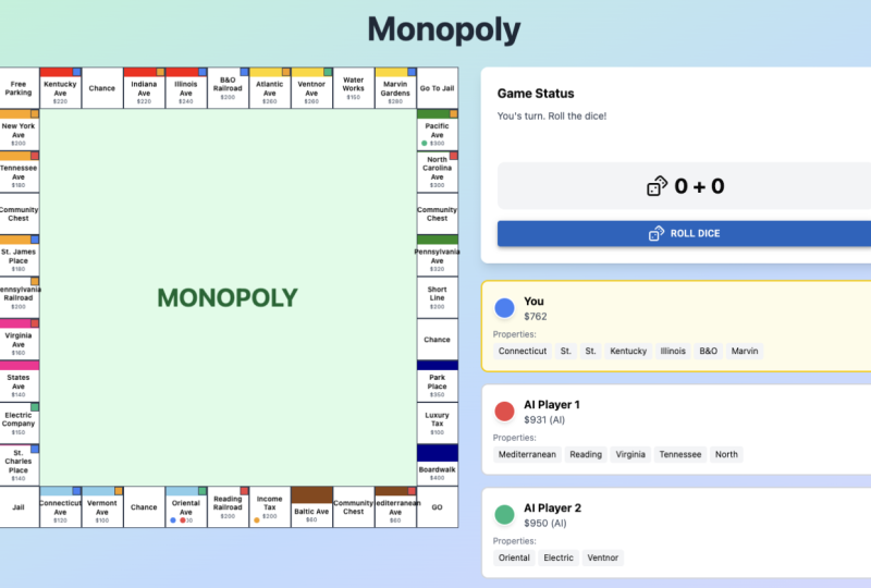 I make a Monopoly game