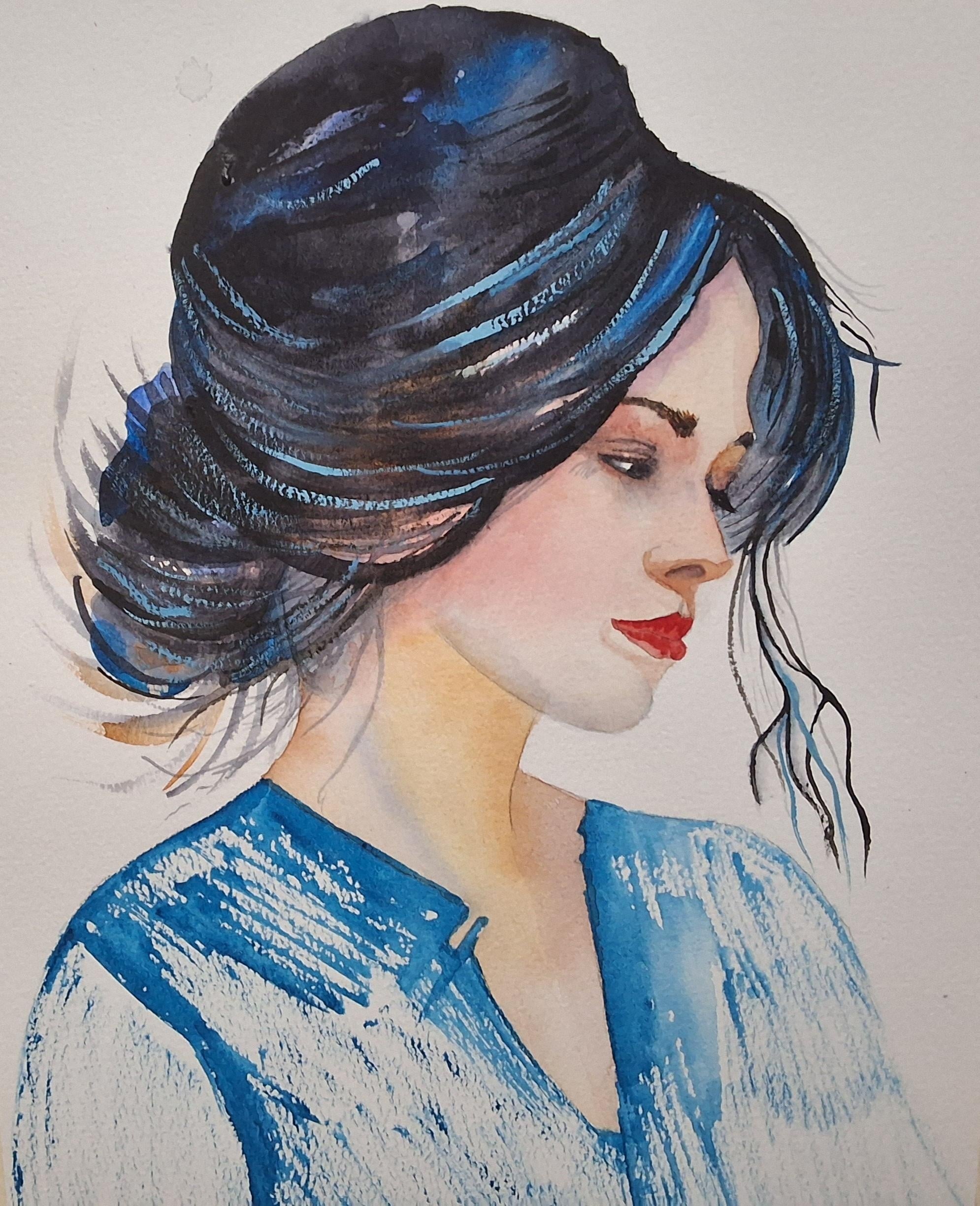 EXPRESSIVE WATERCOLOR PORTRAITS - student project