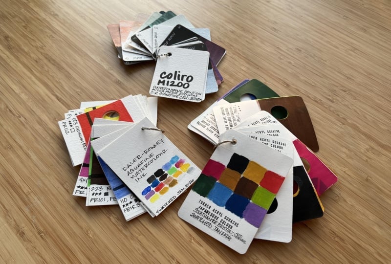 Colour Cards! Information in a gorgeous format.