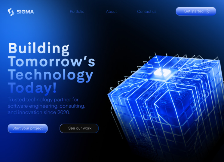 Designing Website for Sigma Technology