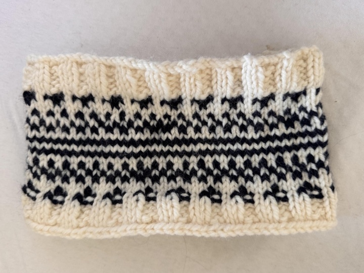 Fair Isle ear warmer