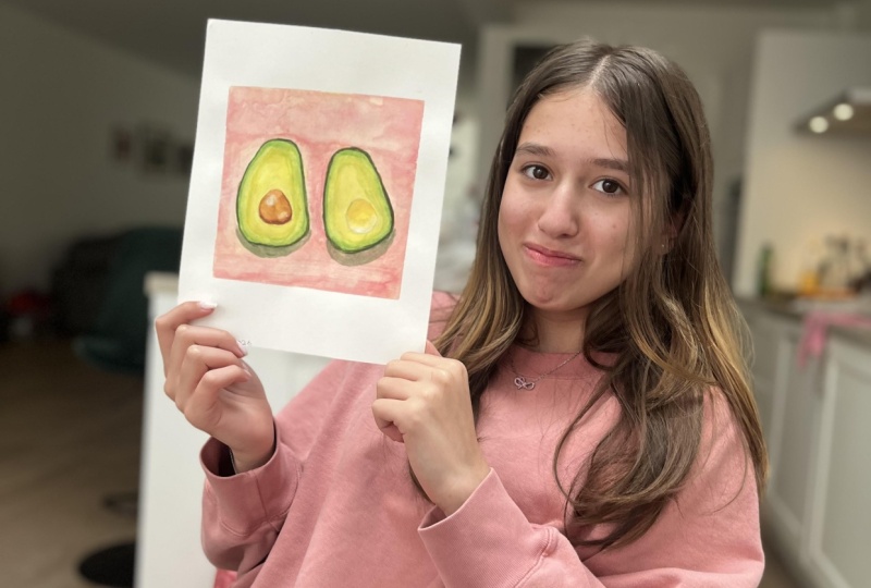 I loved drawing the avocados!