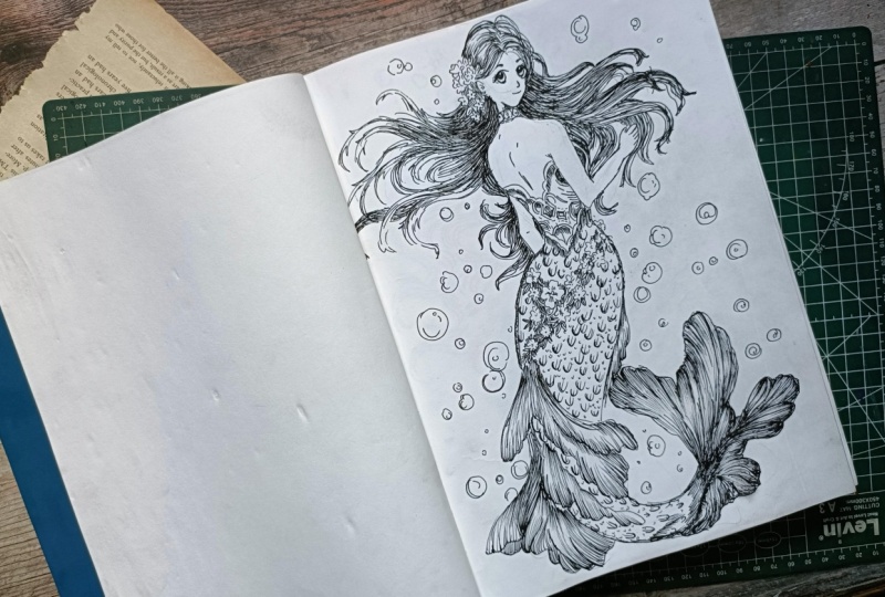 Mermaid ink art