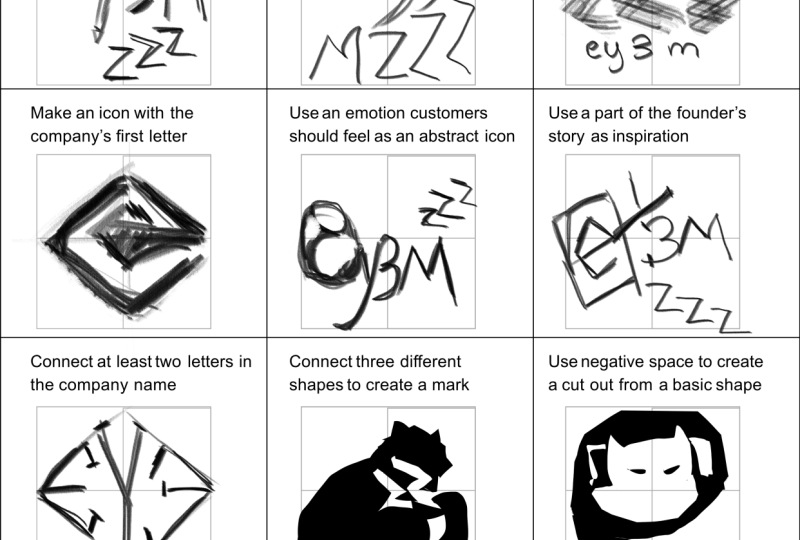online persona logo drafts