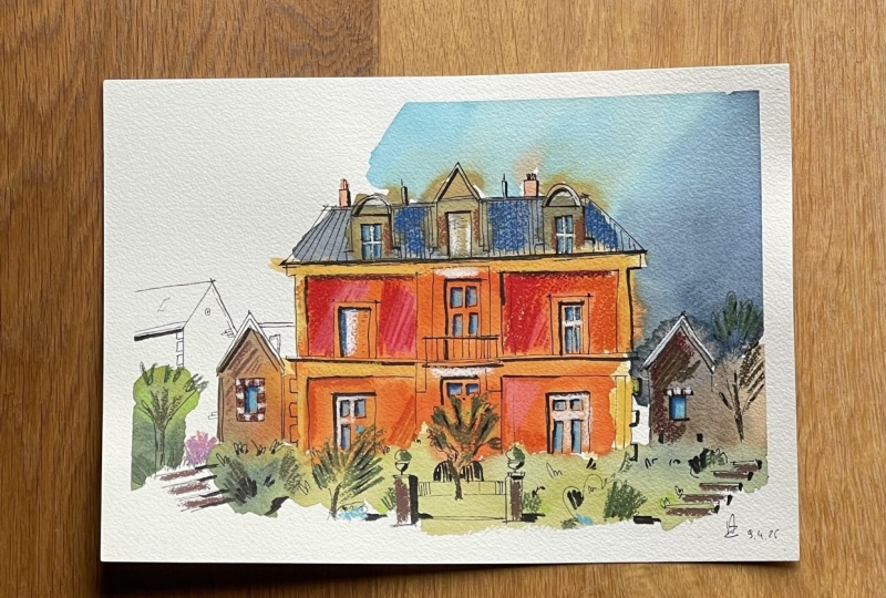 Loose but intentional Sketching to overcome the fear of getting it wrong.