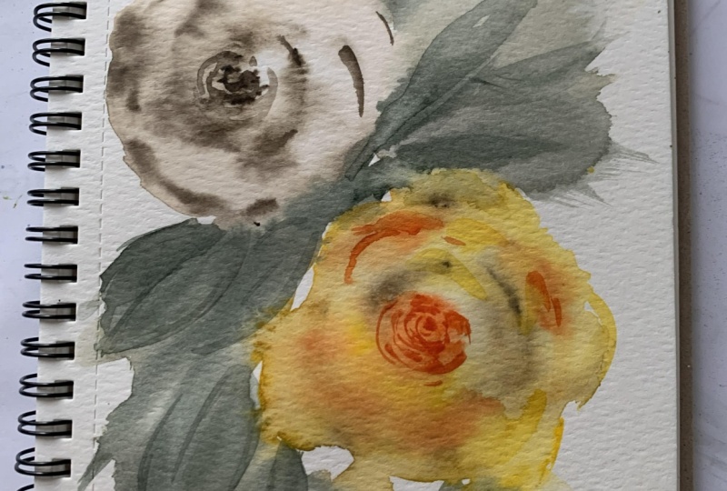 Loose Flowers With a Big Brush