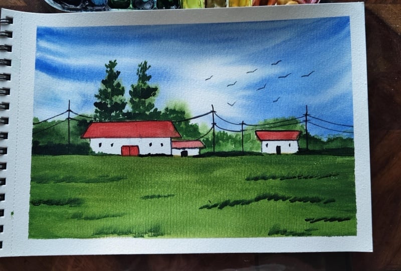 Village scene