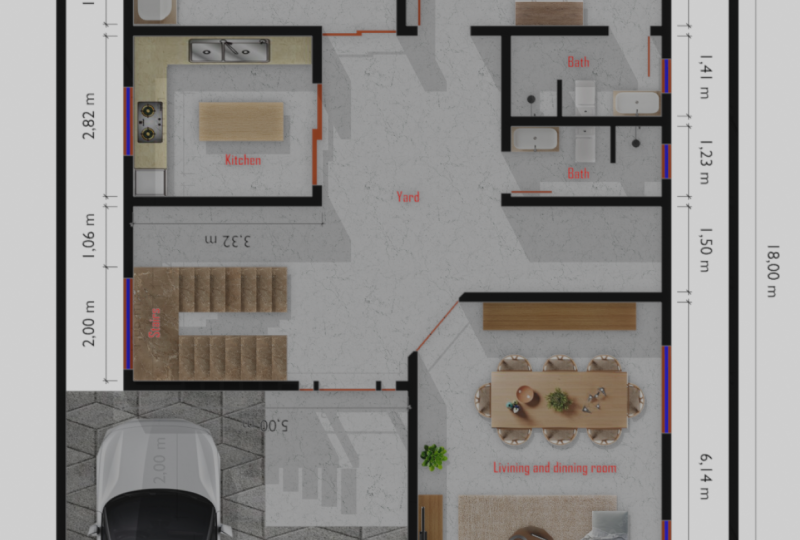 My First Floor Plan Design.