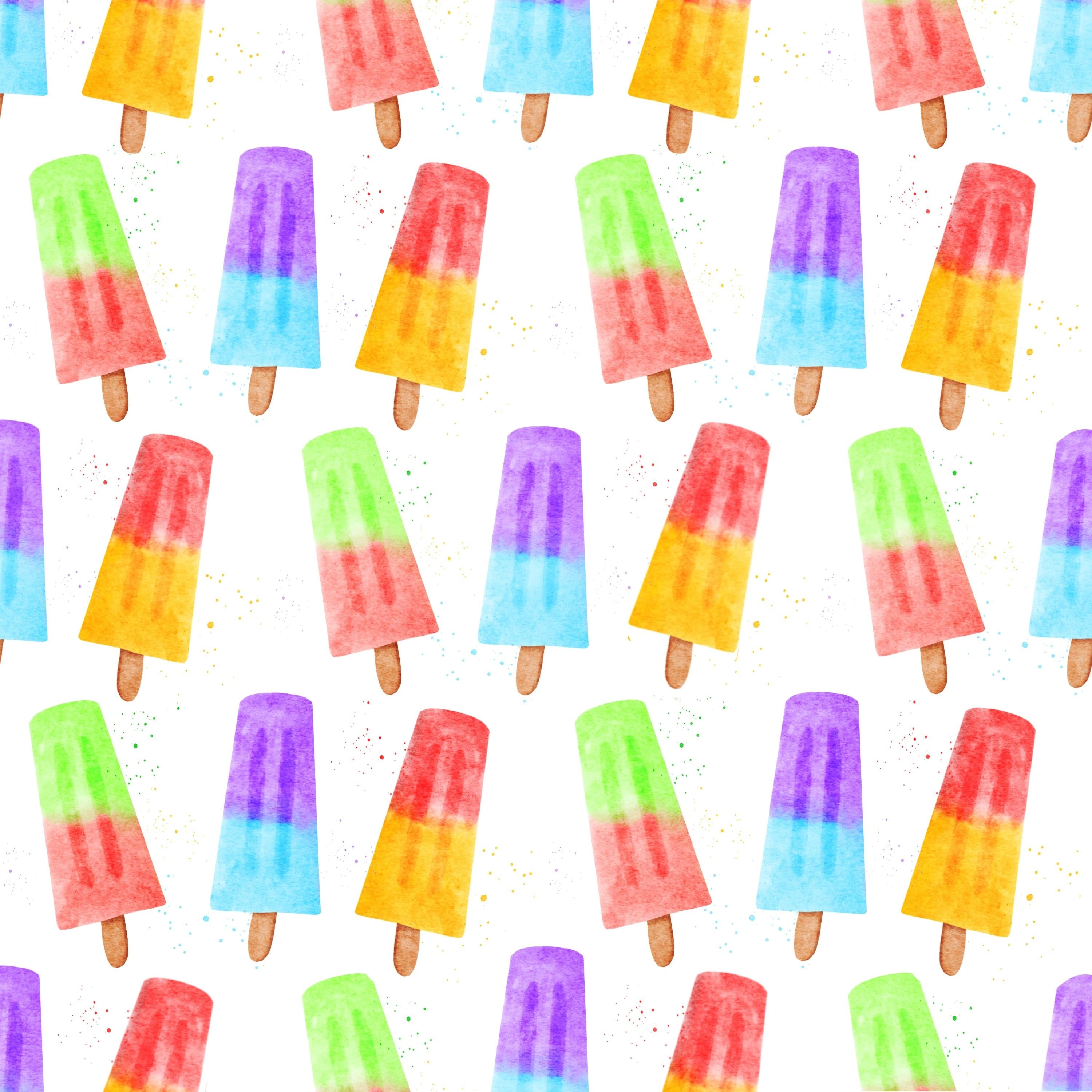 Ice pop pattern - student project