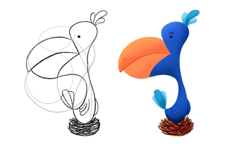 Scribble Bird