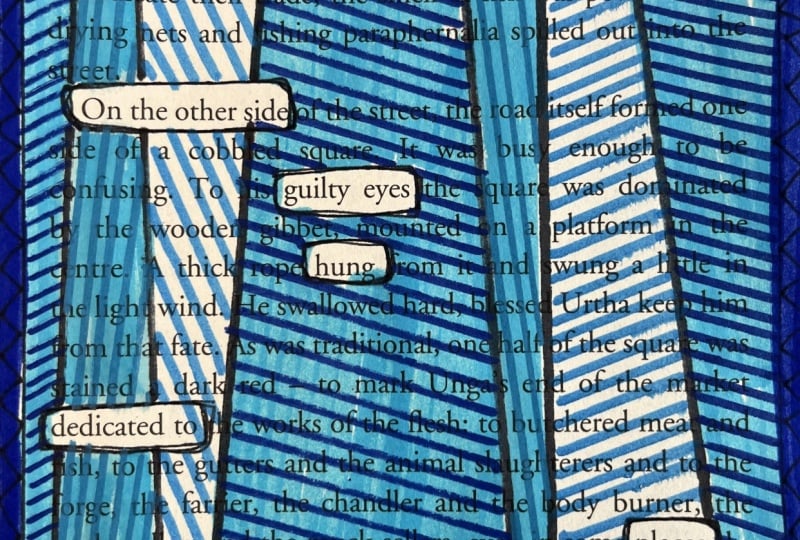 Neurographic Blackout Poetry