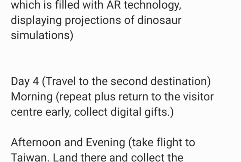Travel plan