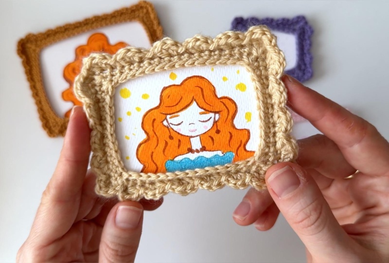 Tiny Framed Portrait