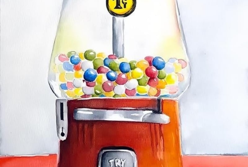 My retro gumball machine