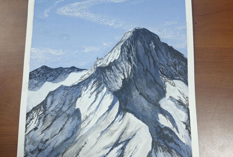 Painting of Mountain. Beautifully taught by Payal.