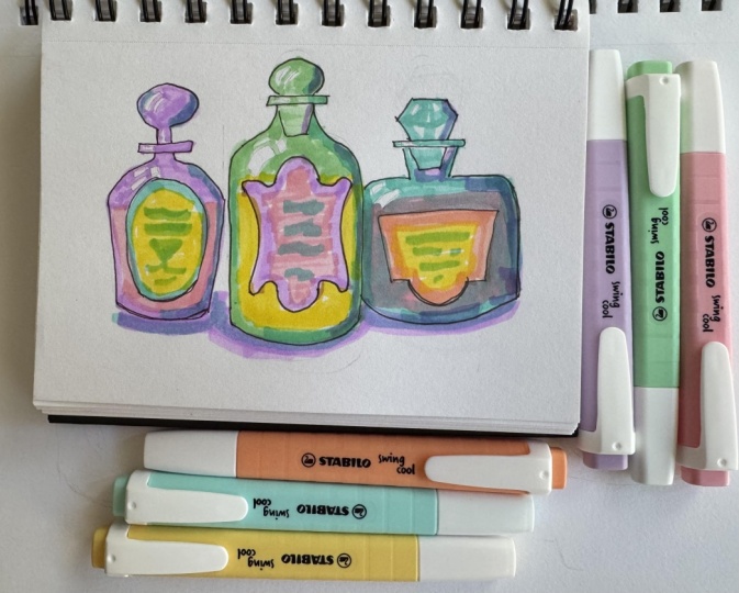 Highlighter bottles