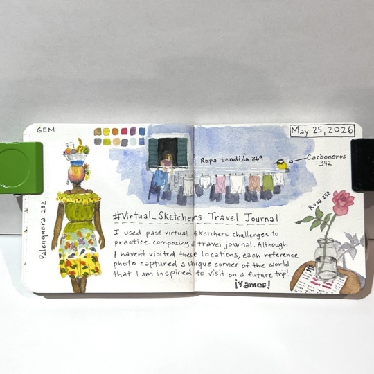 #virtual_sketchers travel journal