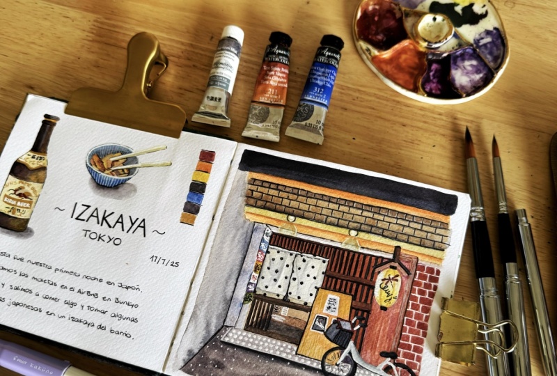 Tokyo Travel Journal Page