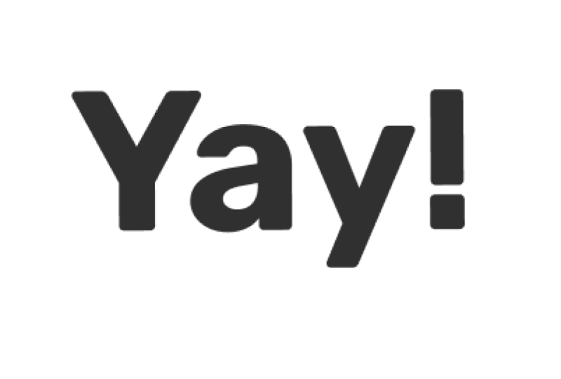 Yay!