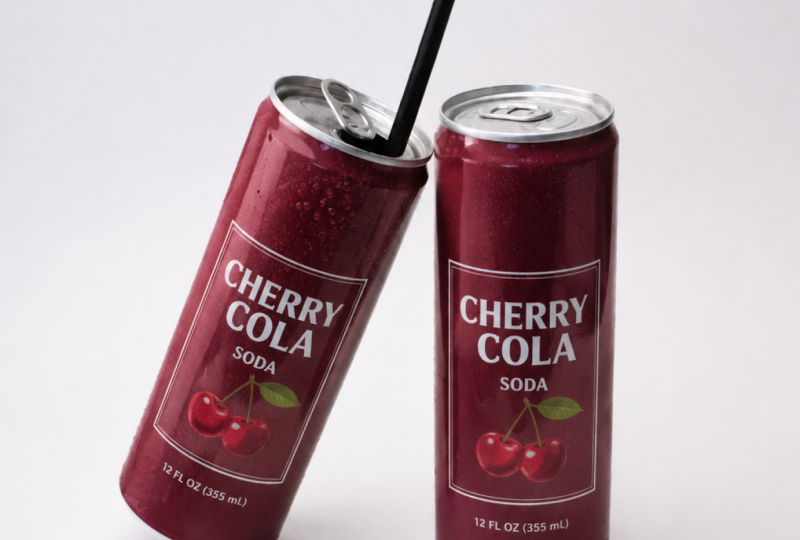 Cherry cola mockup