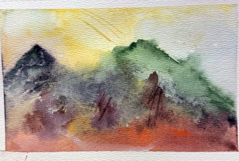Abstract Watercolor Landscapes - Part 3