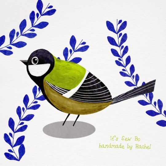 Stylized Bird in Procreate