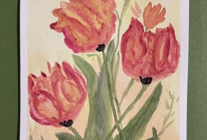 -->Class title actually noted “painting practice"