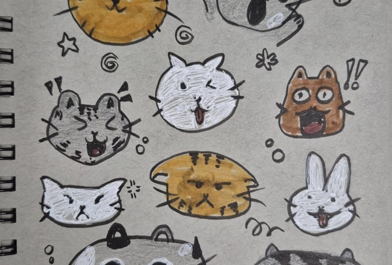 Sketching Cats Days 1-3