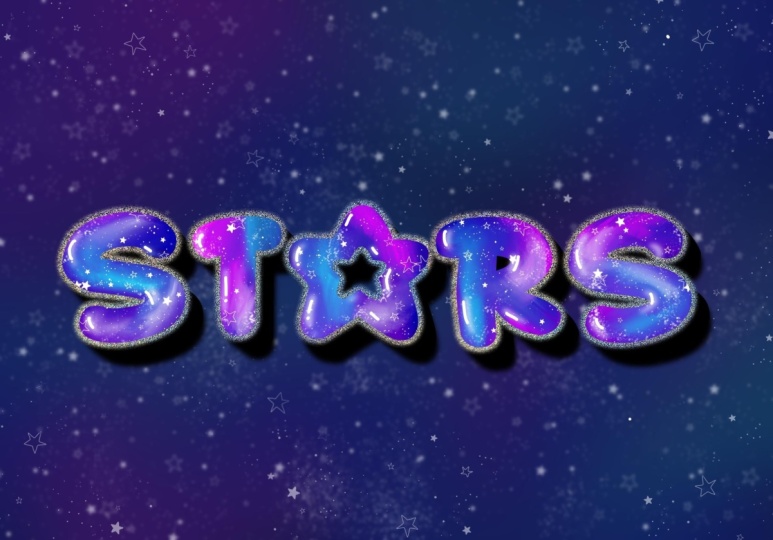 Procreate Galaxy Lettering