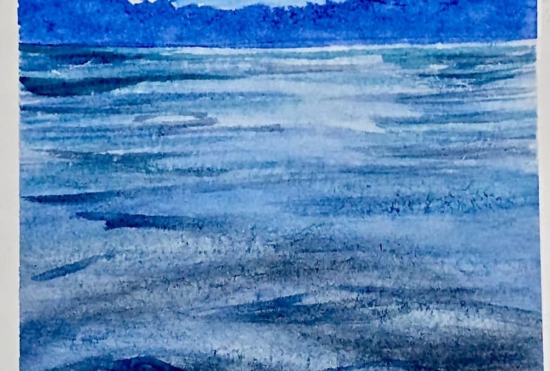 Watercolour waves