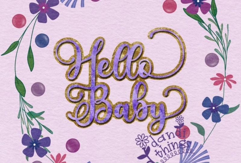 Hello Baby Wreath