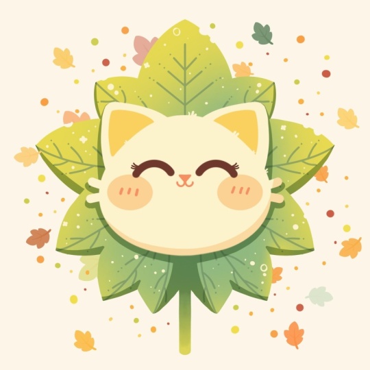 Cute cat leaf 😺🍀