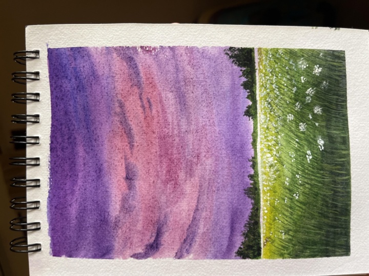 Spring sunset