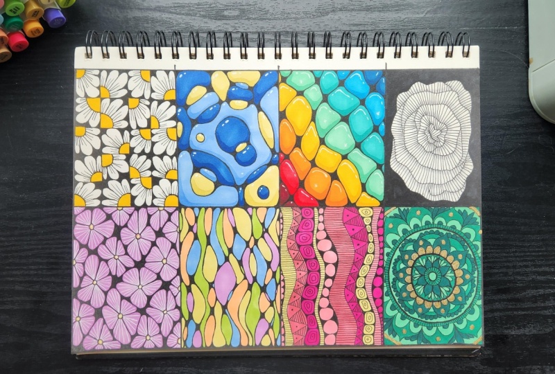 Meditative Sketchbook Doodle Art Challenge