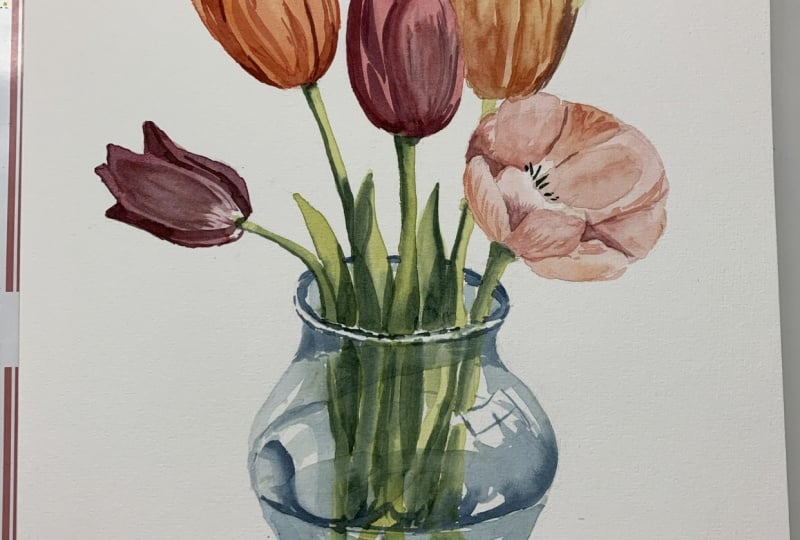 Tulips in a Vase