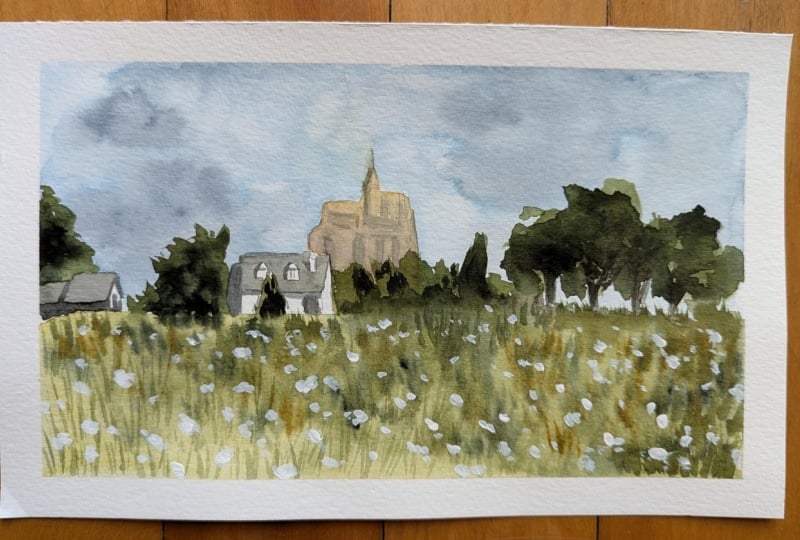 Mont-Saint-Michel Abbey Landscape
