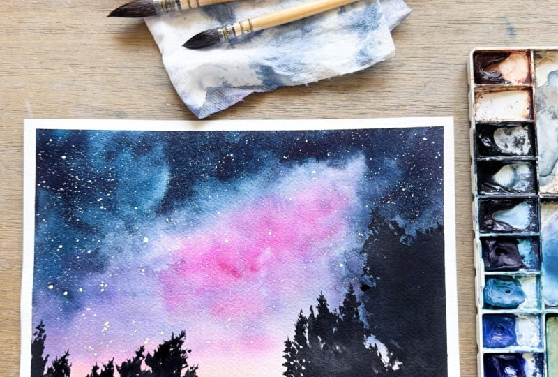 Watercolor Galaxies for Smooth Backgrounds