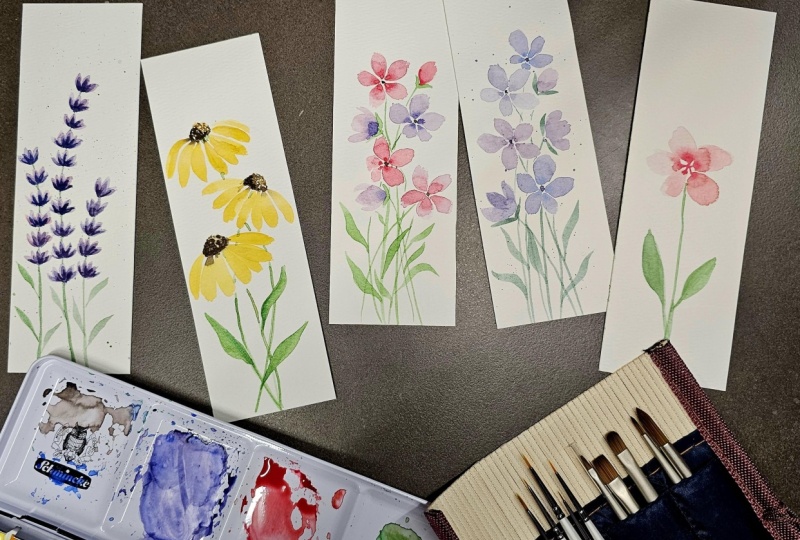 On Sunday I paint flowers