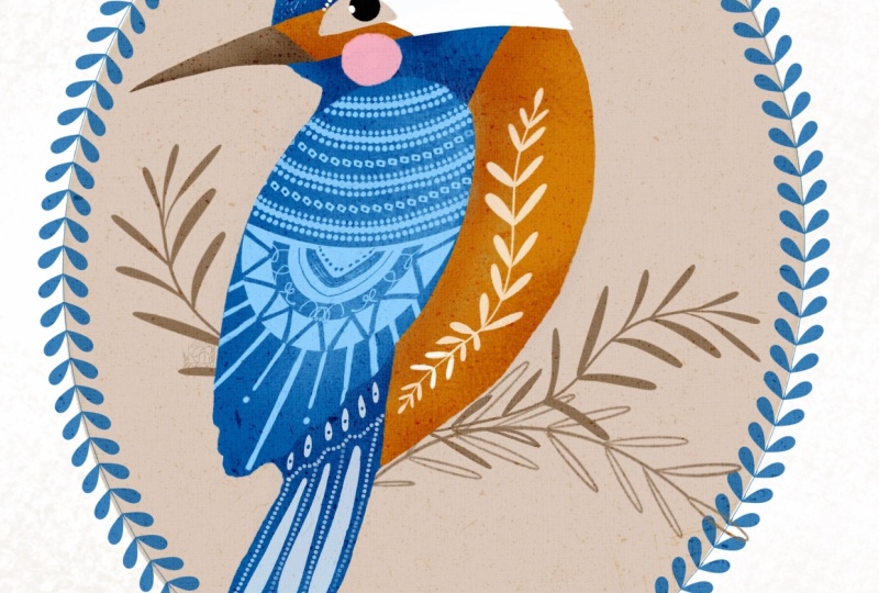 Folky kingfisher