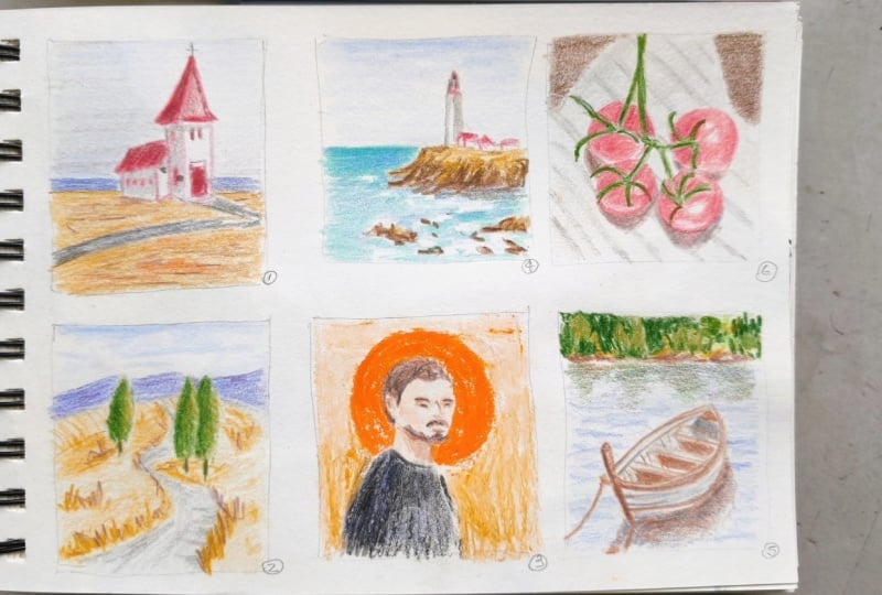 5 Minute Sketches: Colored Pencil Thumbnails for Better Paintings