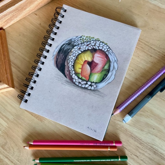 Sushi Roll with few colours