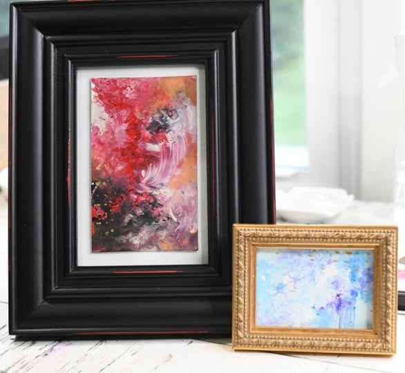 June & July Framed Birth Month Abstracts